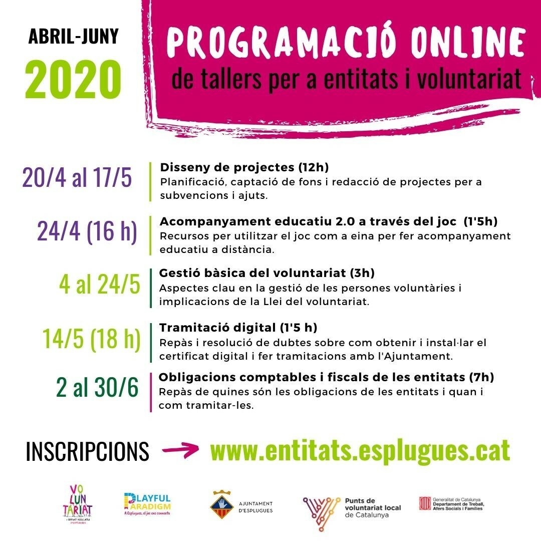 Imatge pels mitjans: Formacions a entitats i voluntariat