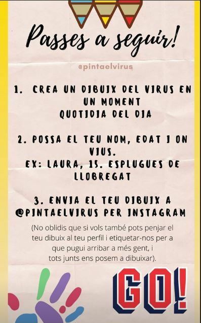 Imatge pels mitjans: Pinta el virus