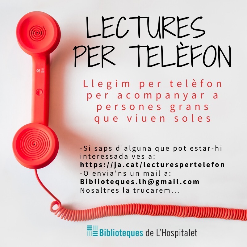 Imatge pels mitjans: Lectures per telèfon i CLub de lectura de novel·la negra en línia