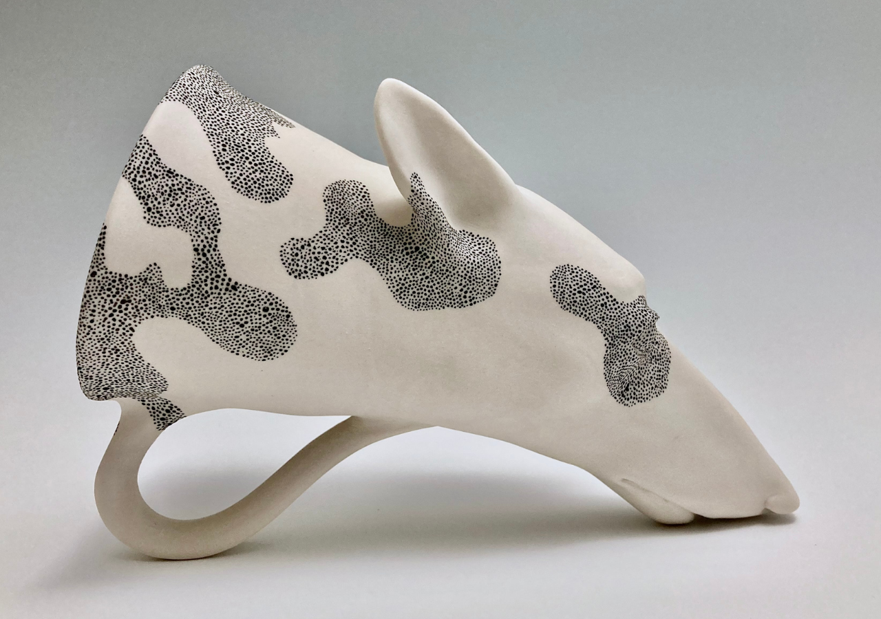 Dog Rhyton With Mouth